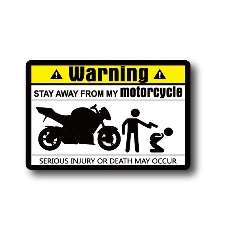 Dont Touch Warning Mark Unique Decal Car Sticker Decals for Motorbike Motorcycle 8cmx5.3cm