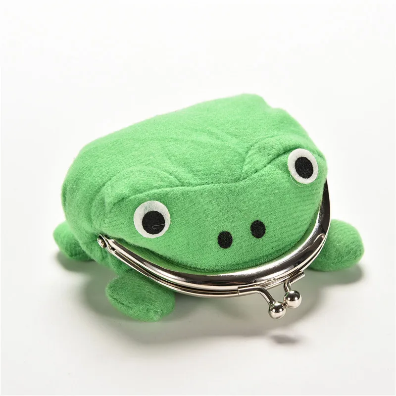 Frog Wallet Anime Cartoon Wallet Coin Purse Manga Flannel Wallet Cute Purse Coin Holder