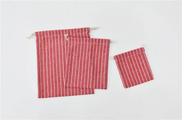 Package Pocket Storage Organizer Bag Cotton Fabric Drawstring Cosmetic Towel Cloth Stroage Bags Toiletry Bag Case