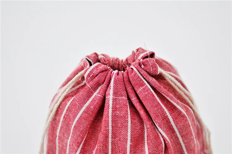 Package Pocket Storage Organizer Bag Cotton Fabric Drawstring Cosmetic Towel Cloth Stroage Bags Toiletry Bag Case
