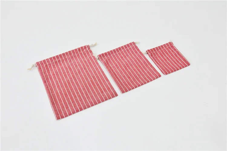 Package Pocket Storage Organizer Bag Cotton Fabric Drawstring Cosmetic Towel Cloth Stroage Bags Toiletry Bag Case
