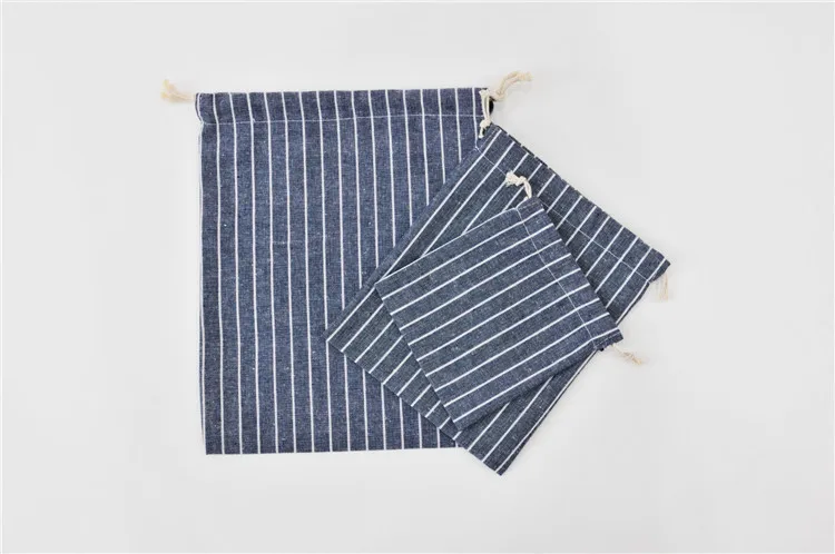 Package Pocket Storage Organizer Bag Cotton Fabric Drawstring Cosmetic Towel Cloth Stroage Bags Toiletry Bag Case