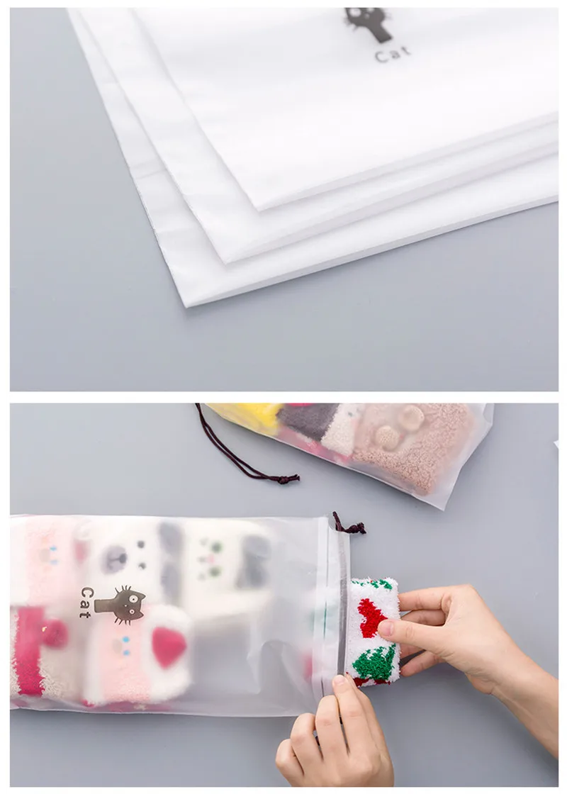 Drawstring Swimming Bags Transparent Beach Storage Bag Waterproof Dry Clothes Family Outdoor Travel Portable Accessories