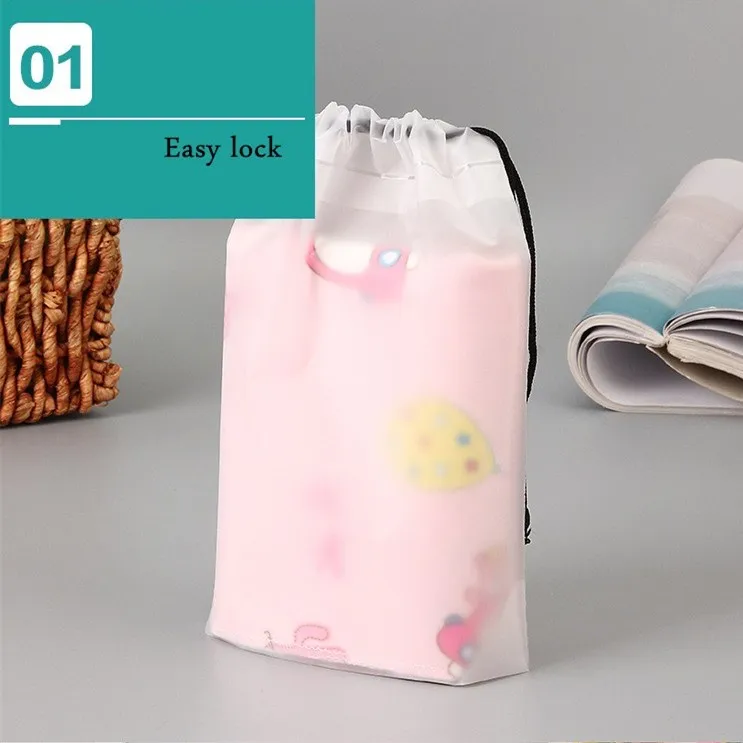 Drawstring Swimming Bags Transparent Beach Storage Bag Waterproof Dry Clothes Family Outdoor Travel Portable Accessories