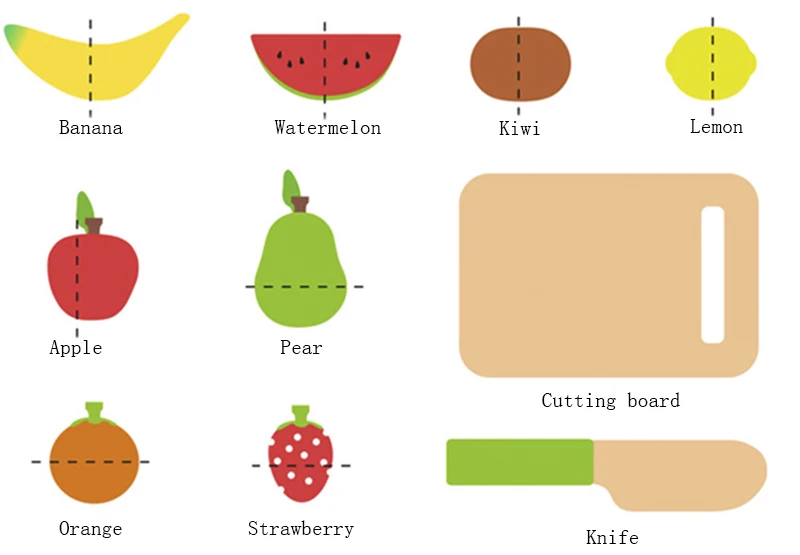Simulation Kitchen Pretend Toy Wooden Classic Game Montessori Educational Toy For Children Kids Gift Cutting Fruit Vegetable Set
