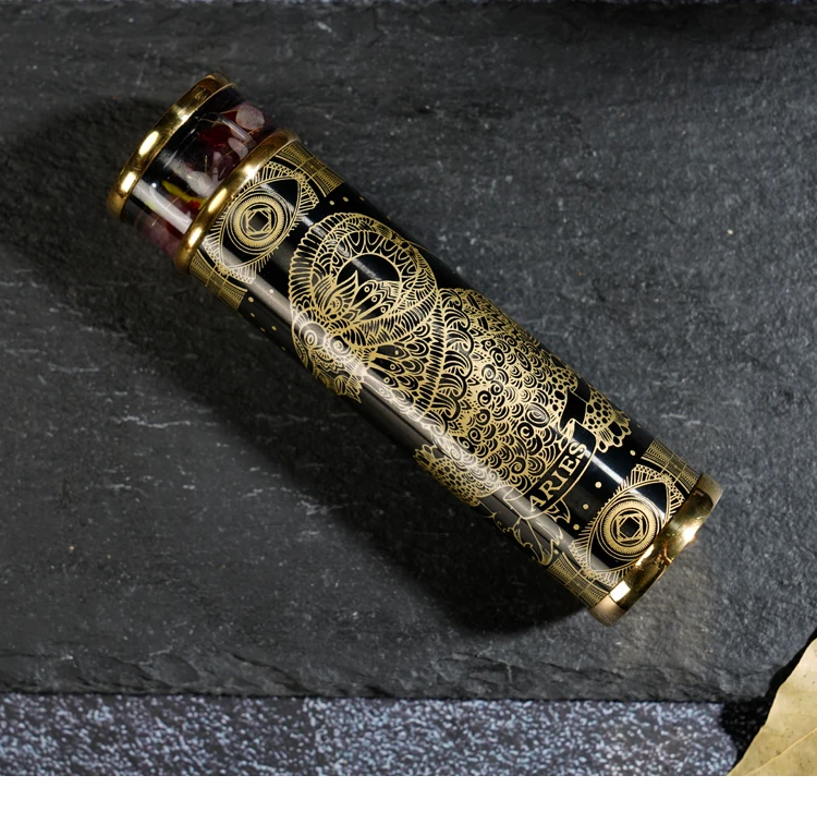 MORLENS 12 Constellation Kaleidoscope With Crystals and Healing Stones  Handmade Customized Birthday Gift Toy For Man Woman