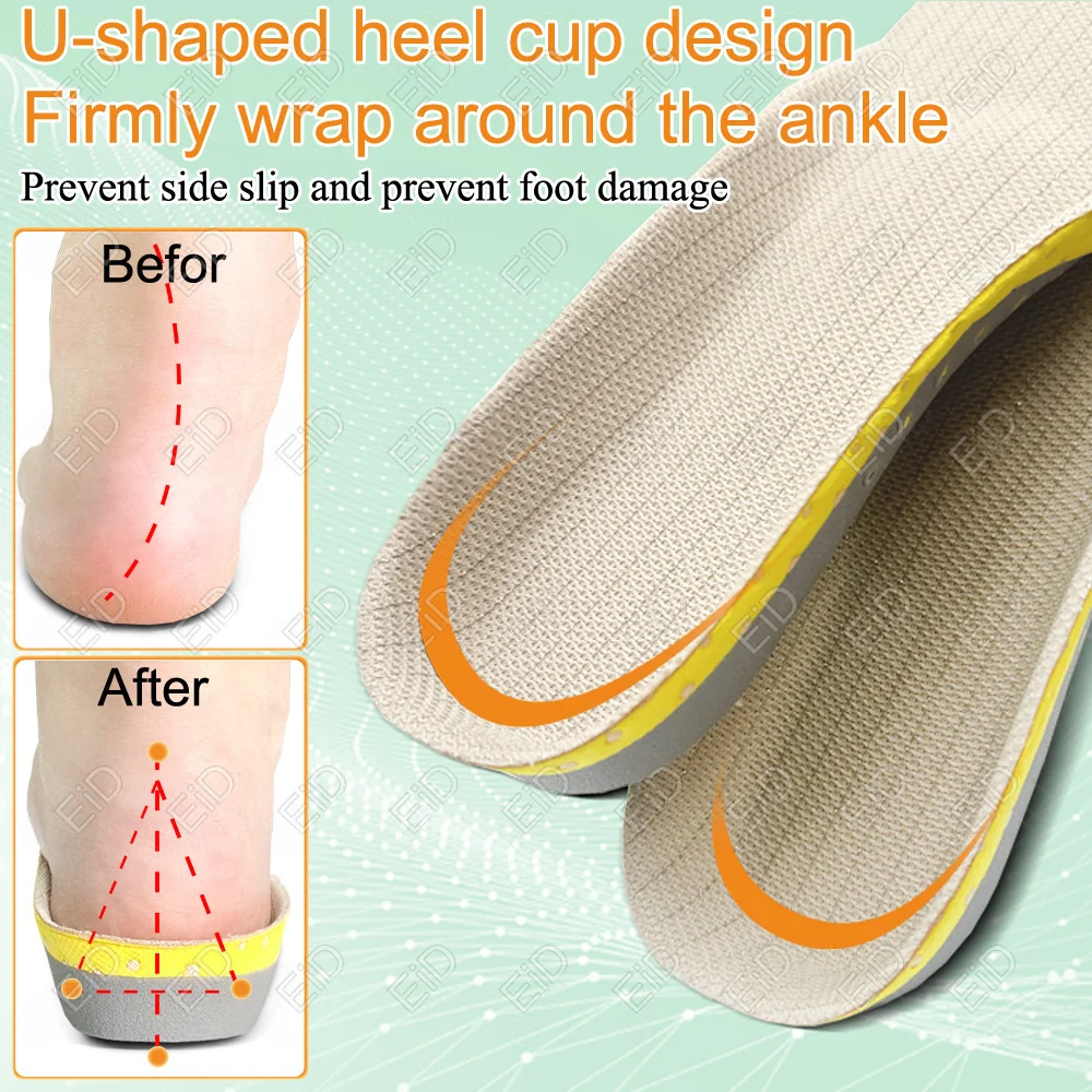 Premium Orthotic Gel Insoles Orthopedic Flat Foot Health Sole Pad For Shoes Insert Arch Support Pad For Plantar fasciitis Unisex