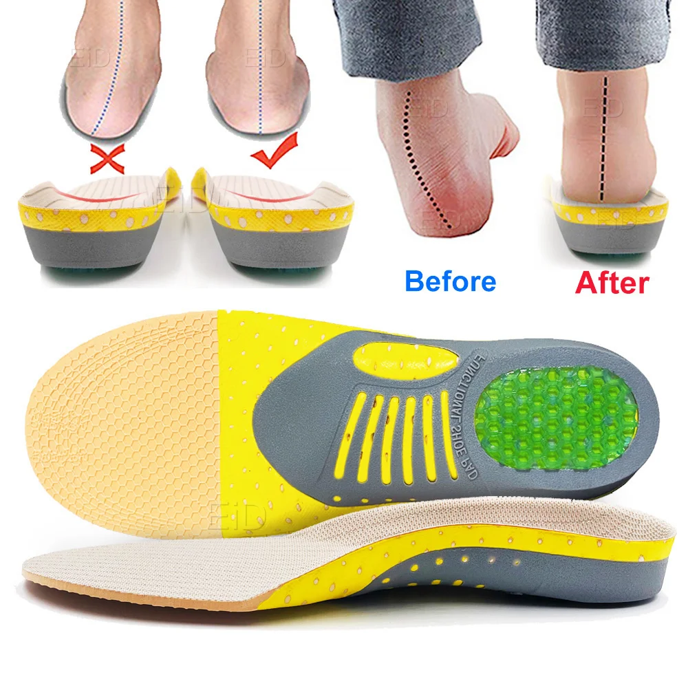 Premium Orthotic Gel Insoles Orthopedic Flat Foot Health Sole Pad For Shoes Insert Arch Support Pad For Plantar fasciitis Unisex