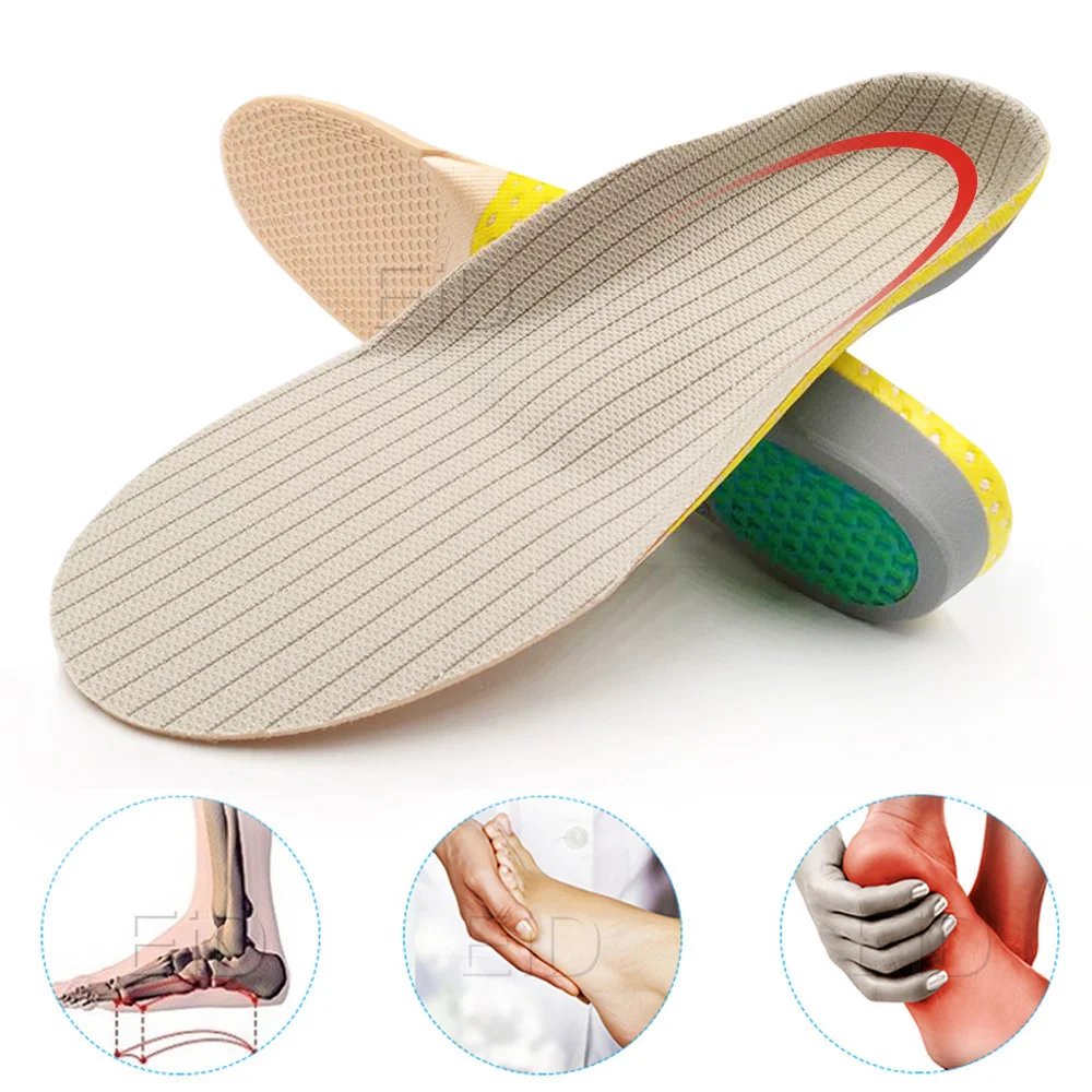 Premium Orthotic Gel Insoles Orthopedic Flat Foot Health Sole Pad For Shoes Insert Arch Support Pad For Plantar fasciitis Unisex