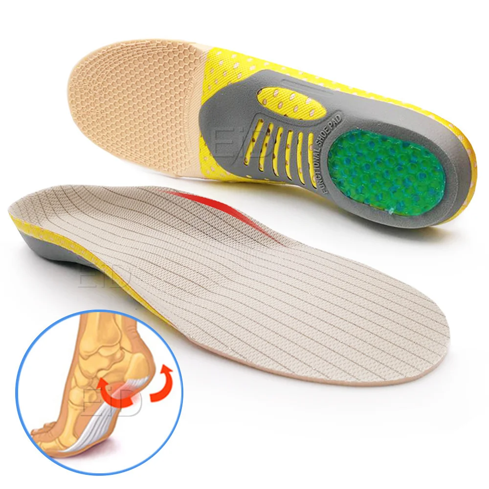Premium Orthotic Gel Insoles Orthopedic Flat Foot Health Sole Pad For Shoes Insert Arch Support Pad For Plantar fasciitis Unisex