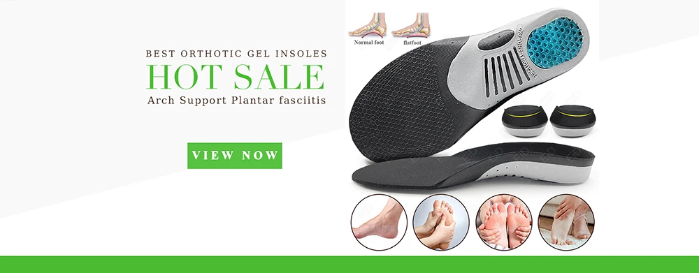 Premium Orthotic Gel Insoles Orthopedic Flat Foot Health Sole Pad For Shoes Insert Arch Support Pad For Plantar fasciitis Unisex