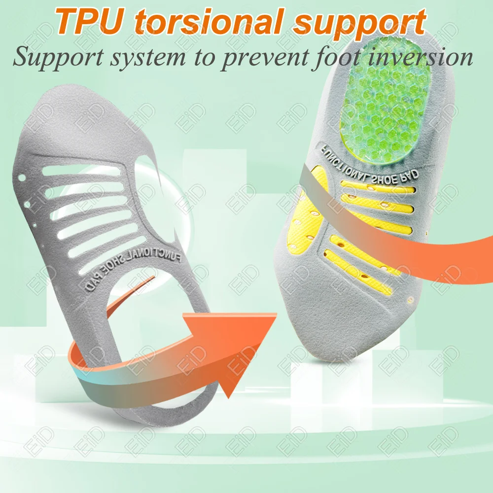 Premium Orthotic Gel Insoles Orthopedic Flat Foot Health Sole Pad For Shoes Insert Arch Support Pad For Plantar fasciitis Unisex