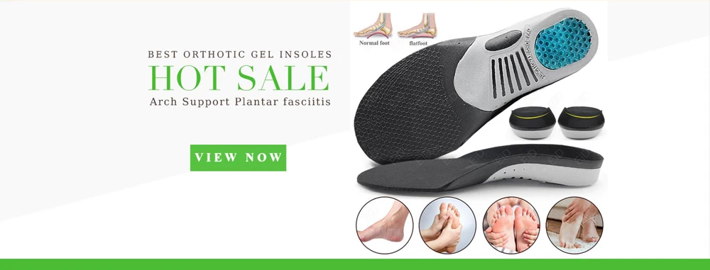 Premium Orthotic Gel Insoles Orthopedic Flat Foot Health Sole Pad For Shoes Insert Arch Support Pad For Plantar fasciitis Unisex