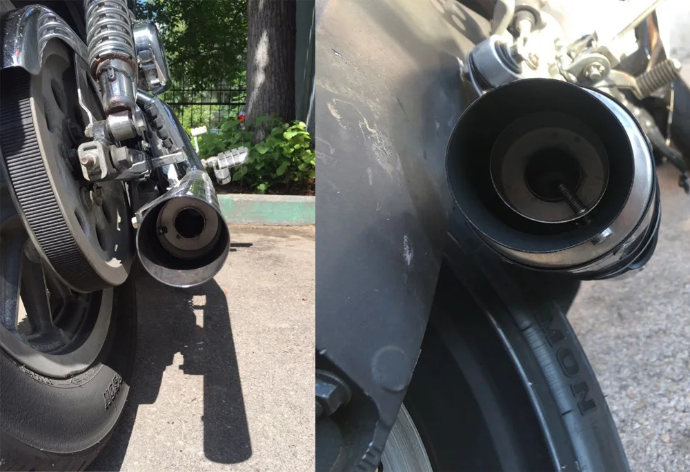 Motorcycle Exhaust Muffler Silencer iron Eliminator for Ducati 800SS 800 Supersport 900SS 900 Sport 916