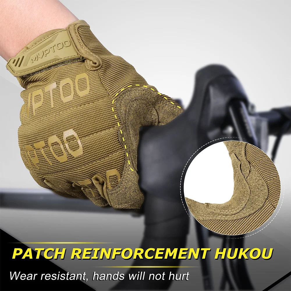 Outdoor Tactical Gloves Training Combat Sport Hiking Climbing Shooting Hunting Riding Cycling Full Finger Anti-Skid Mittens