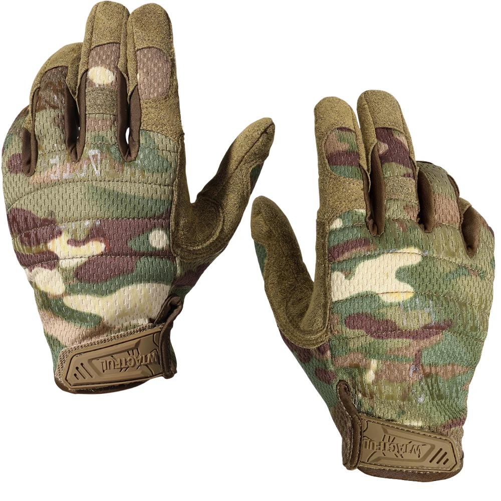 Outdoor Tactical Gloves Training Combat Sport Hiking Climbing Shooting Hunting Riding Cycling Full Finger Anti-Skid Mittens