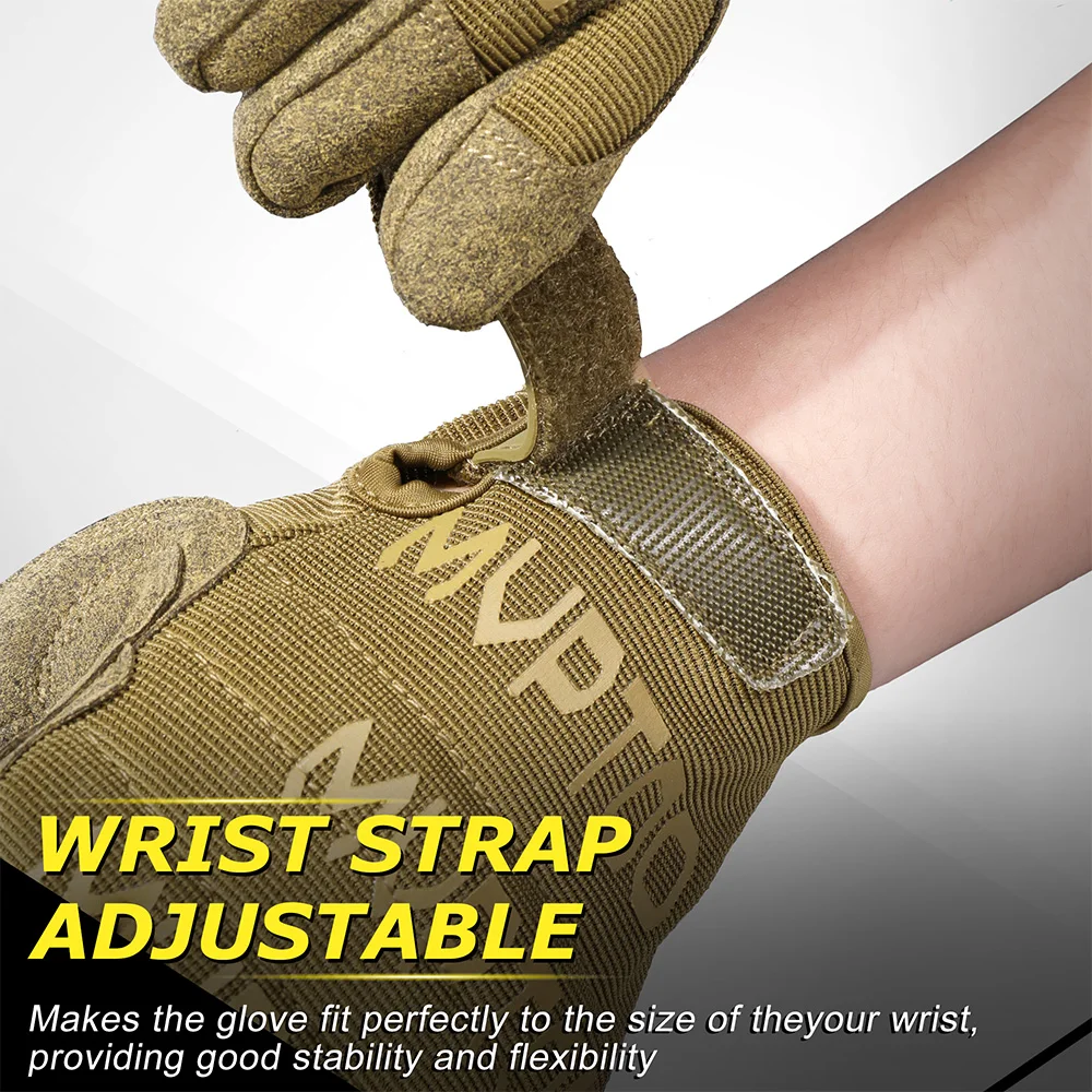 Outdoor Tactical Gloves Training Combat Sport Hiking Climbing Shooting Hunting Riding Cycling Full Finger Anti-Skid Mittens
