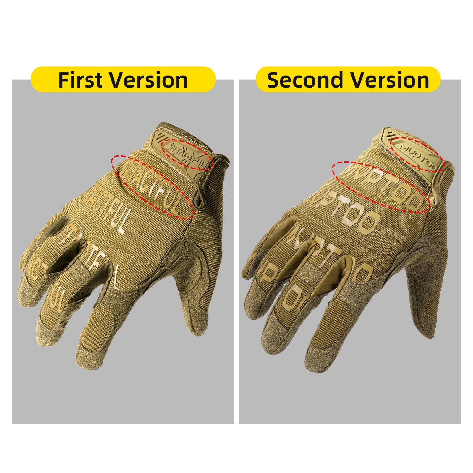 Outdoor Tactical Gloves Training Combat Sport Hiking Climbing Shooting Hunting Riding Cycling Full Finger Anti-Skid Mittens