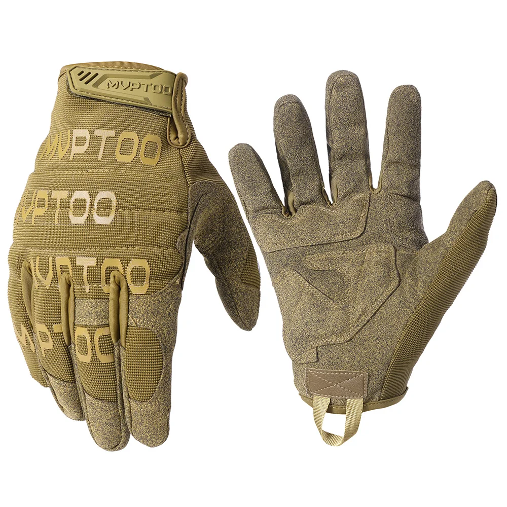 Outdoor Tactical Gloves Training Combat Sport Hiking Climbing Shooting Hunting Riding Cycling Full Finger Anti-Skid Mittens