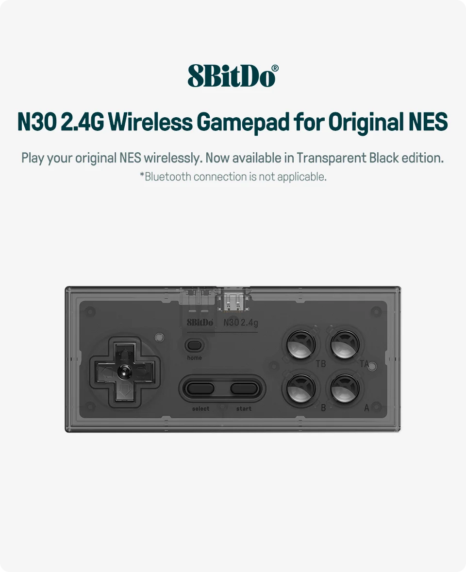 8BitDo N30 2.4G Wireless Gamepad for Original NES