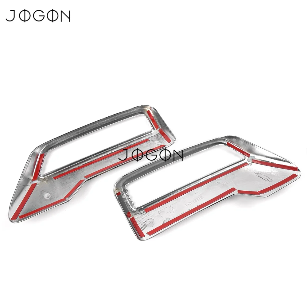 2PCS Chrome Car Rear Exhaust Cover For Peugeot 3008 5008 T87 2017 2018 2019 End Pipe Car Exterior Decoration Trim Accessories