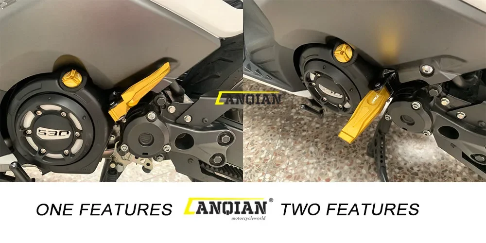 Rear Foot Pegs Rests Passenger Footrests For Yamaha Tmax 530 T-max dx sx 2012-2019 Tech Max Tmax 500 XP500 Tmax 560 2019-2023