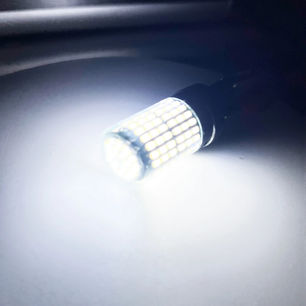 2pcs 1156 BA15S P21W BAU15S PY21W 7440 W21W P21/5W 1157 BAY15D 7443 3157 LED Bulbs 144smd Lamp Reverse Turn Signal Light 12V