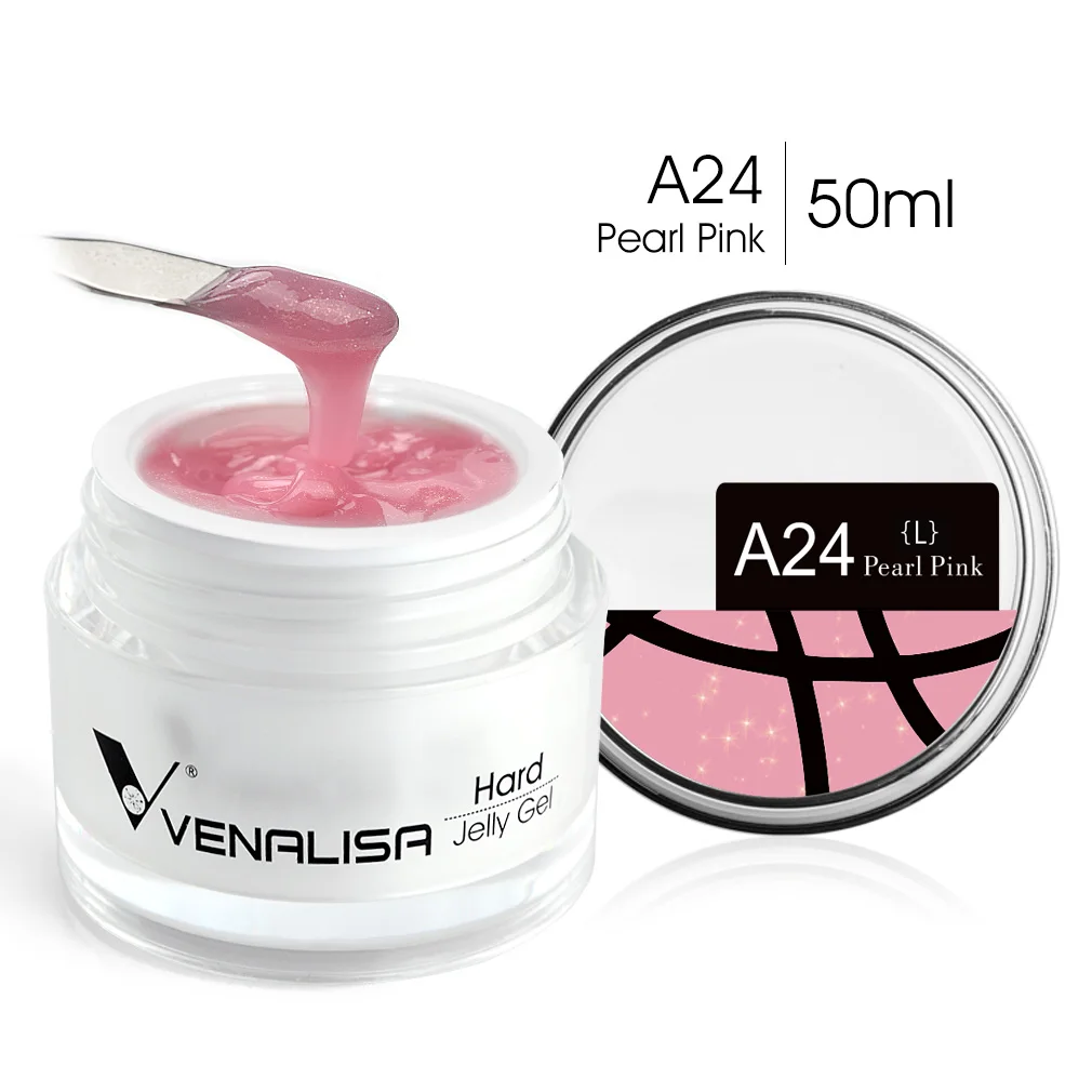 50ml Venalisa New Extension UV LED Jelly Gel Soak Off Sculpture Camouflage Poly Nail CANNI Supply Extending Clear Color Nail Gel