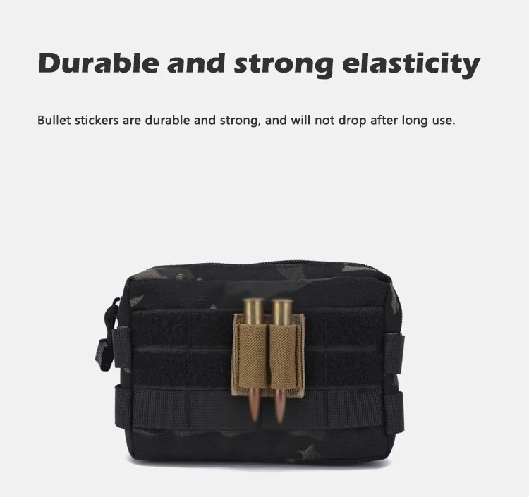Tactical Hunting Hook Loop 6 Rounds Shell Holder Shotshell Insert Card Strip With Adhesive Back For 12 Gauge