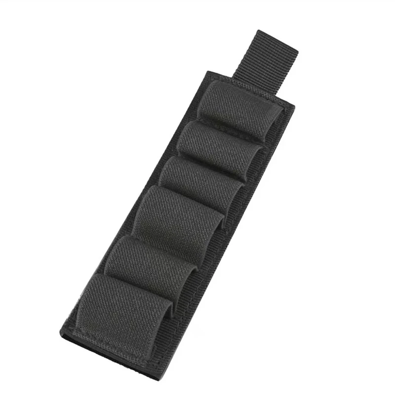 Tactical Hunting Hook Loop 6 Rounds Shell Holder Shotshell Insert Card Strip With Adhesive Back For 12 Gauge