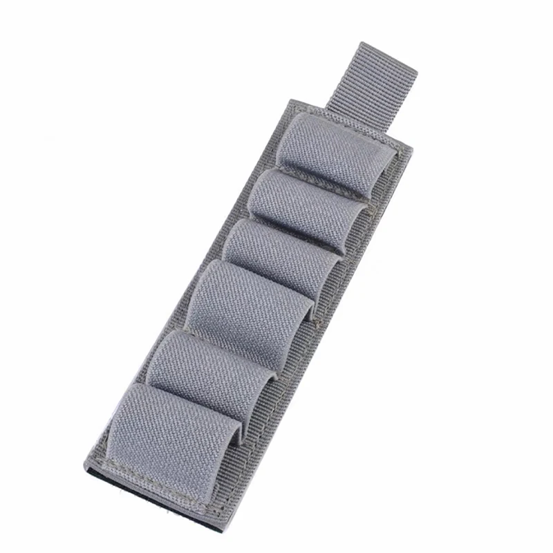 Tactical Hunting Hook Loop 6 Rounds Shell Holder Shotshell Insert Card Strip With Adhesive Back For 12 Gauge