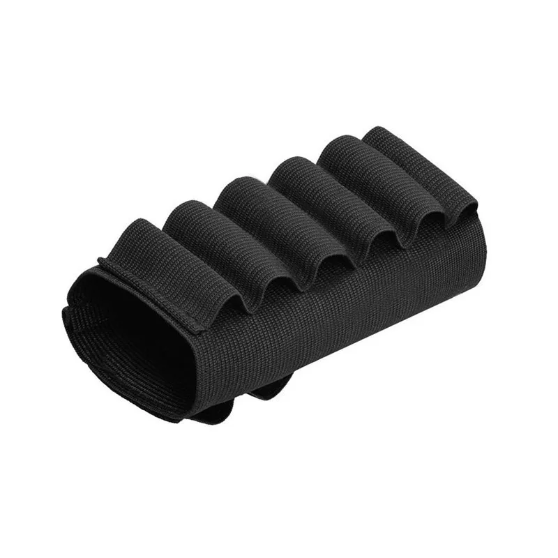 Tactical Hunting Hook Loop 6 Rounds Shell Holder Shotshell Insert Card Strip With Adhesive Back For 12 Gauge