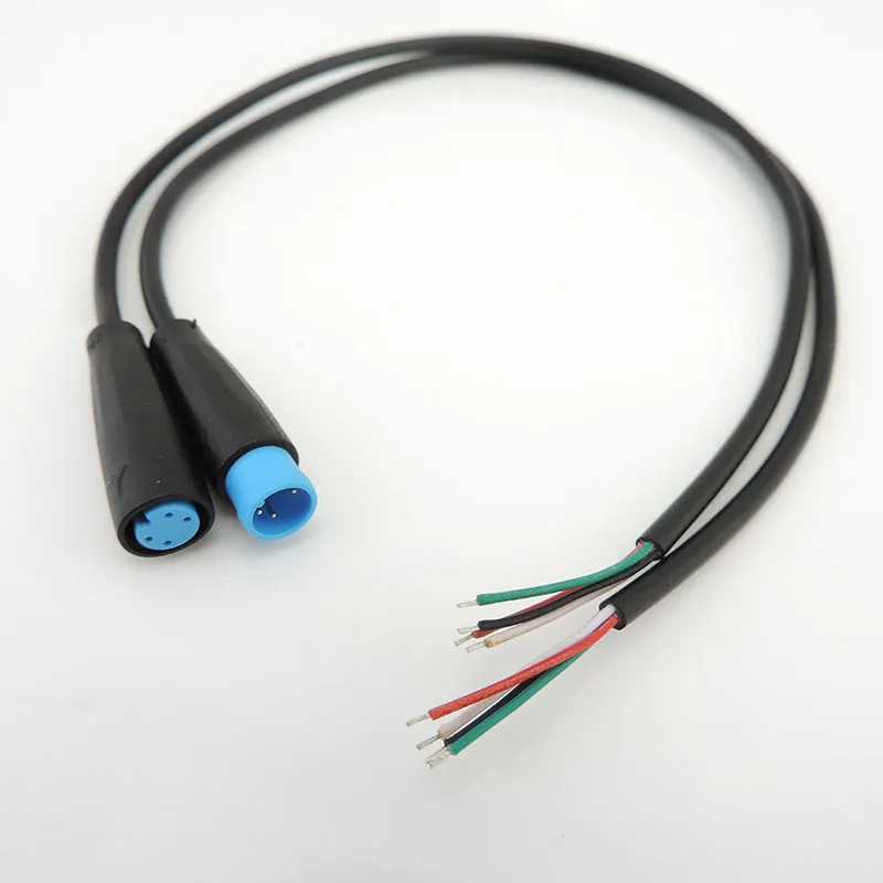 M8 2 3 4 5 6 Pin DC Electric Bicycle Butt Joint Plug waterproof female male Connector Wiring Scooter Brake Cable Signal 20CM