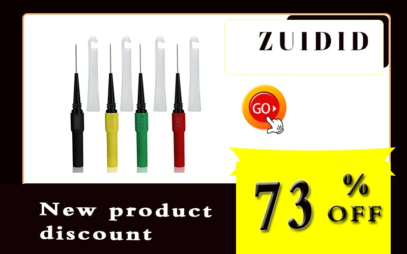 Back Probe Instrument Parts Accessories Test Probe Multimeter 2Mm Interface Very Diameter 0.7mm Fine Tester Puncture