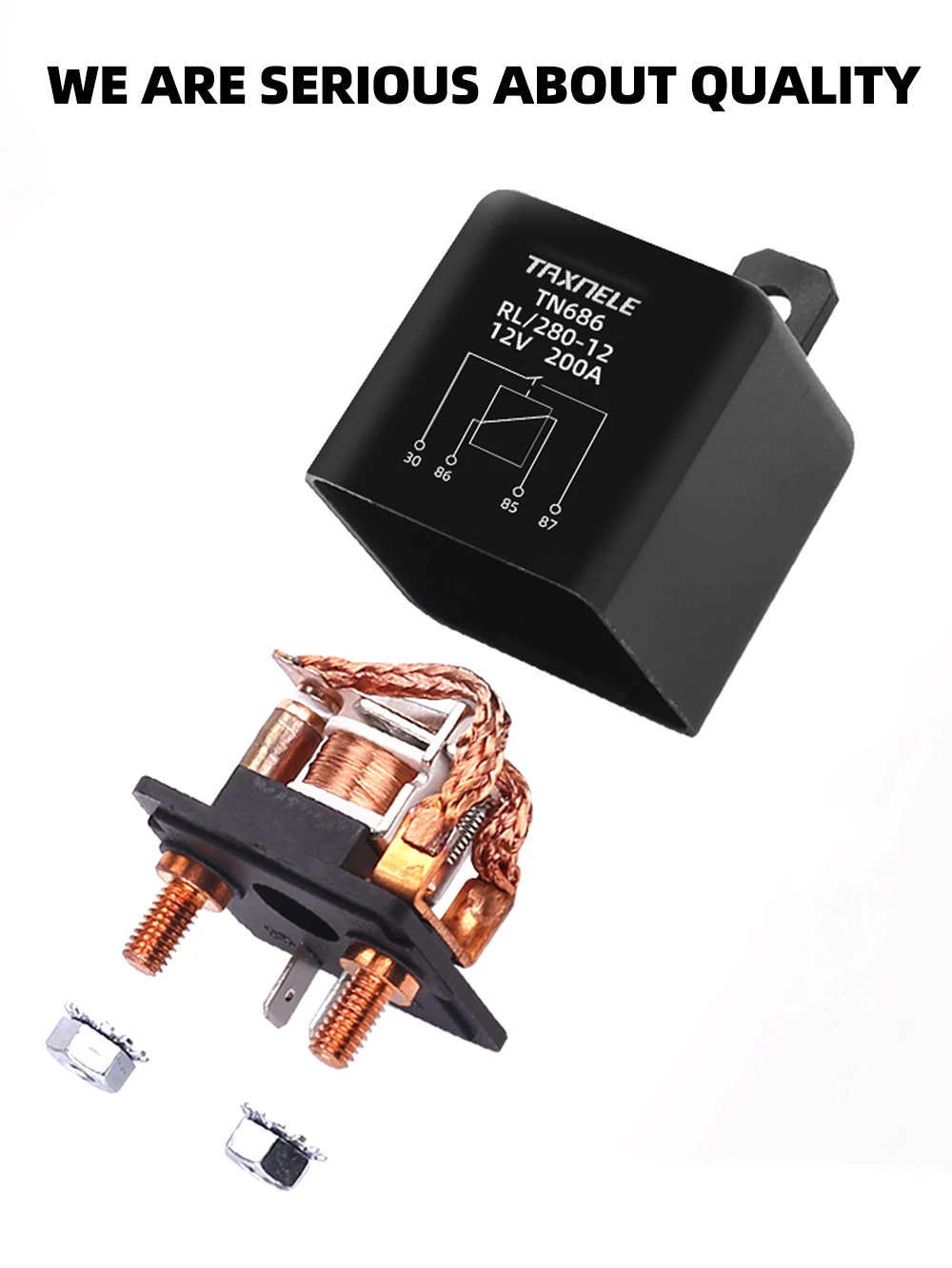 High Current Relay Starting relay 200A 120A 100A 12V 24V Power Automotive Heavy Current Start relay Car relay Truck Motor