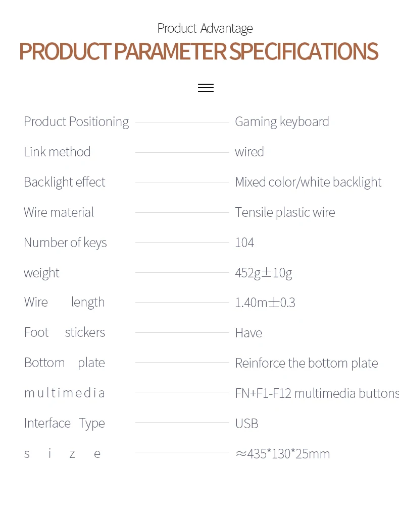 104 Keys Gaming Keyboard Wired Keyboard Color Matching Backlit Mechanical Feel Computer E-sports Peripherals for Desktop Laptop