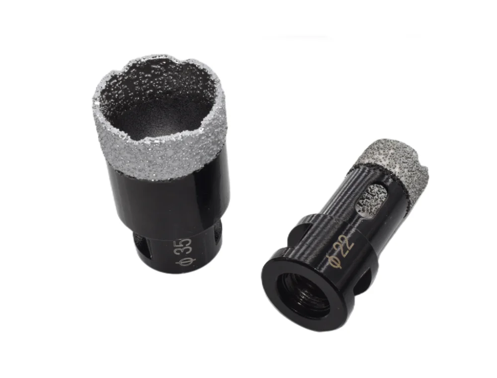 1pc Dry Diamond Porcelain Drilling Core Bits Ceramic Tile Hole Saw Cutter Granite Marble Drill Bits with M14 Thread Opener
