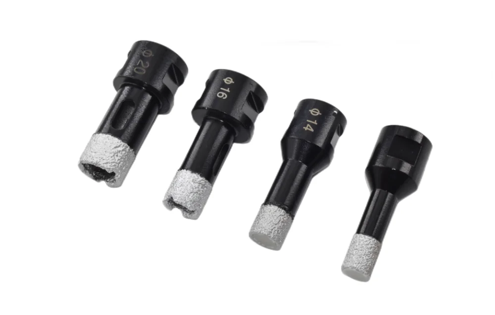 1pc Dry Diamond Porcelain Drilling Core Bits Ceramic Tile Hole Saw Cutter Granite Marble Drill Bits with M14 Thread Opener