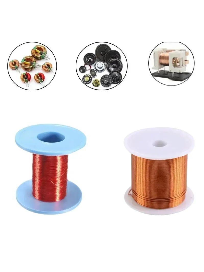 Copper Lacquer Wire 0.1mm - 0.9mm Cable Copper Wire Magnet Wire Enameled Copper Winding Wire Coil Copper Wire