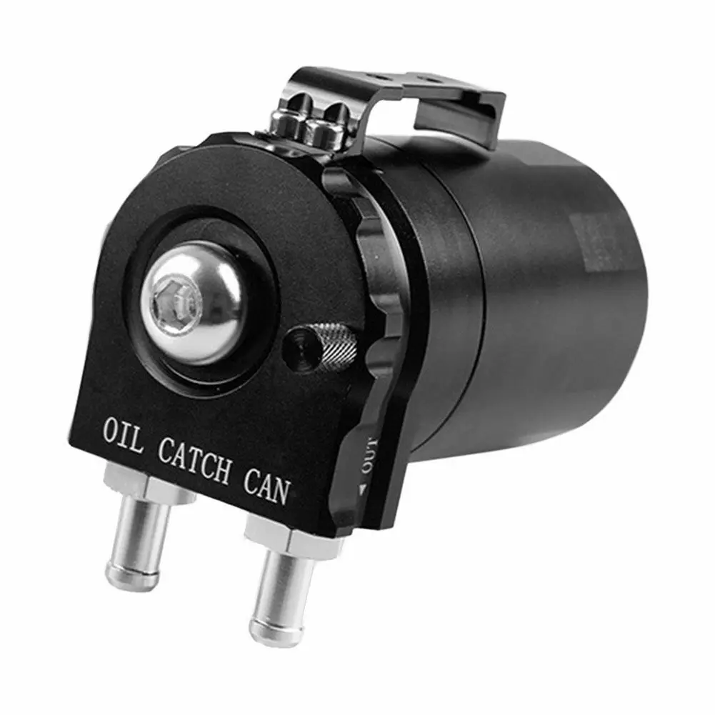 Universal Baffled Aluminum Oil Catch Can Reservoir Tank Oil Tank With Breather Filter OCC-1020A