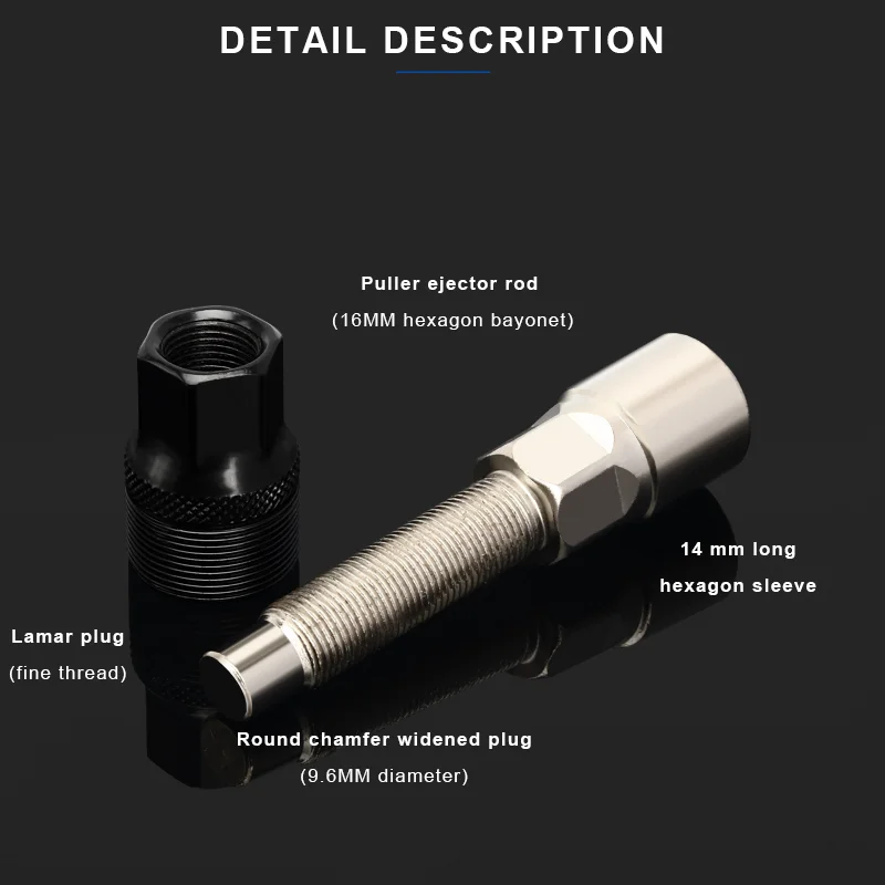 Bicycle Bottom Bracket Removal Socket Cycling Crank Pedal Puller Remover Repair Extractor Bike Universal Removing Tools Parts