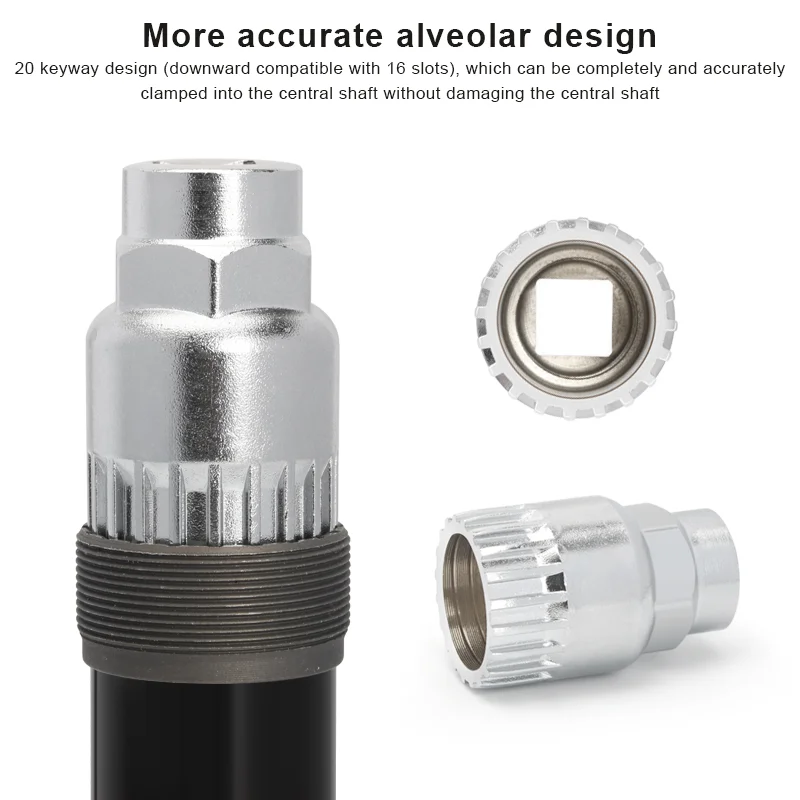 Bicycle Bottom Bracket Removal Socket Cycling Crank Pedal Puller Remover Repair Extractor Bike Universal Removing Tools Parts