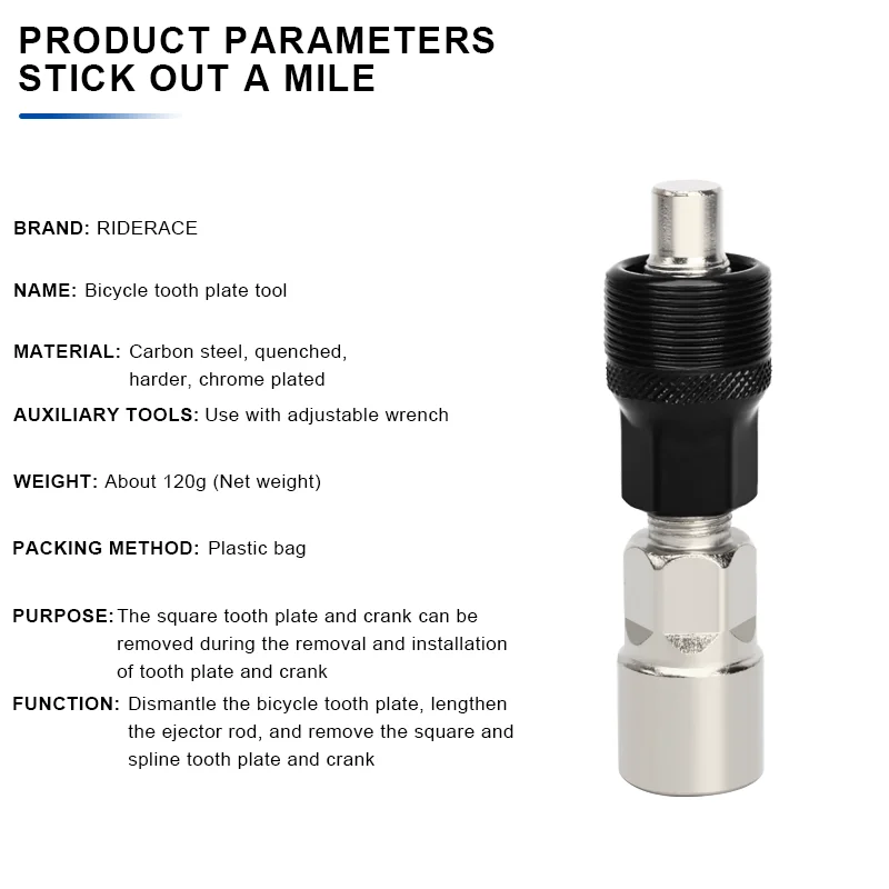 Bicycle Bottom Bracket Removal Socket Cycling Crank Pedal Puller Remover Repair Extractor Bike Universal Removing Tools Parts