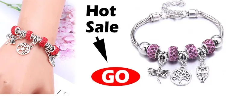 Papa Snap Brand Women Bracelet Colorful Crystal Charm Bracelet for Women DIY Beads Bracelets & Bangles Jewelry Gift