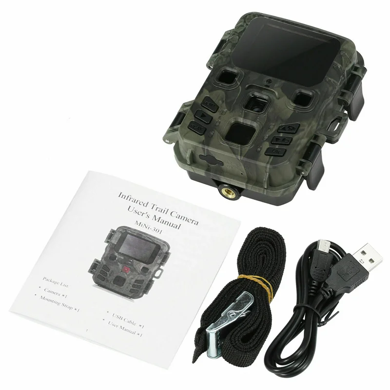 Suntekcam 20MP 1080P Wireless Hunting Camera Trail Outdoor Night Vision Waterproof IP65 Photo Trap Mini301 for Wildlife