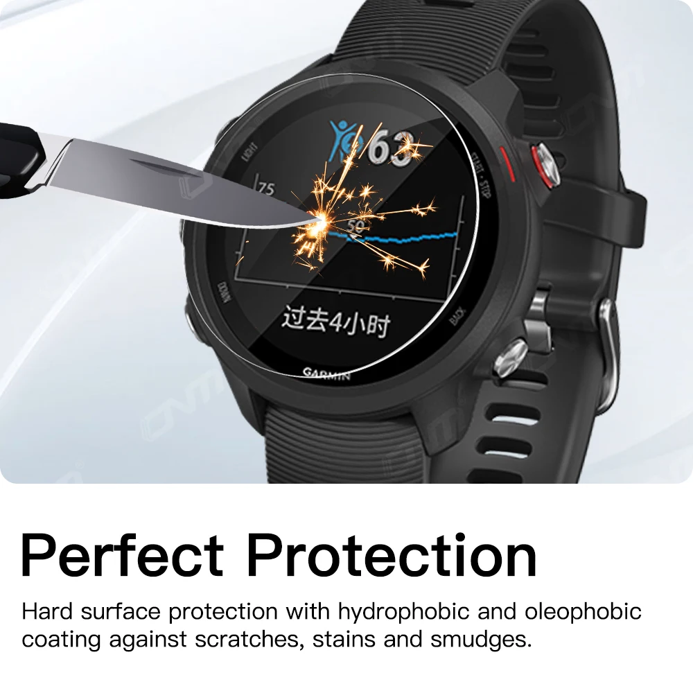 9H Tempered Glass for Garmin Forerunner 955 945 255 245 Music 55 Accessories Screen Protector Glass Ultra-HD Anti-scratch Film