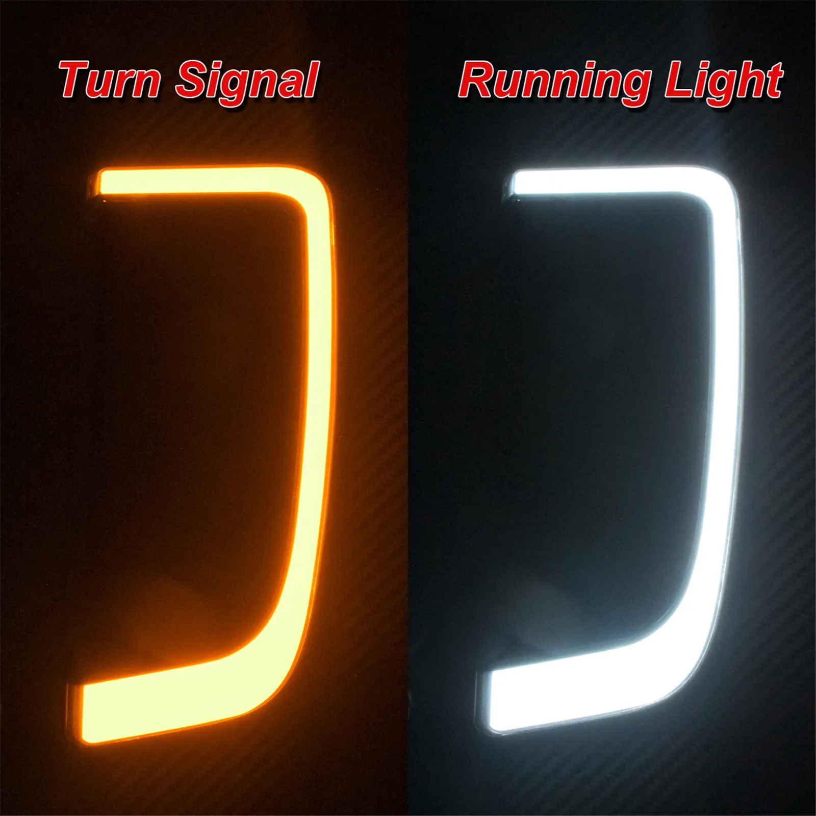 Motorcycle LED Turn Signal Light Fairing Lower Grills Black For Harley Touring Street Glide Road Glide Electra Glide FLHTK FLTRU