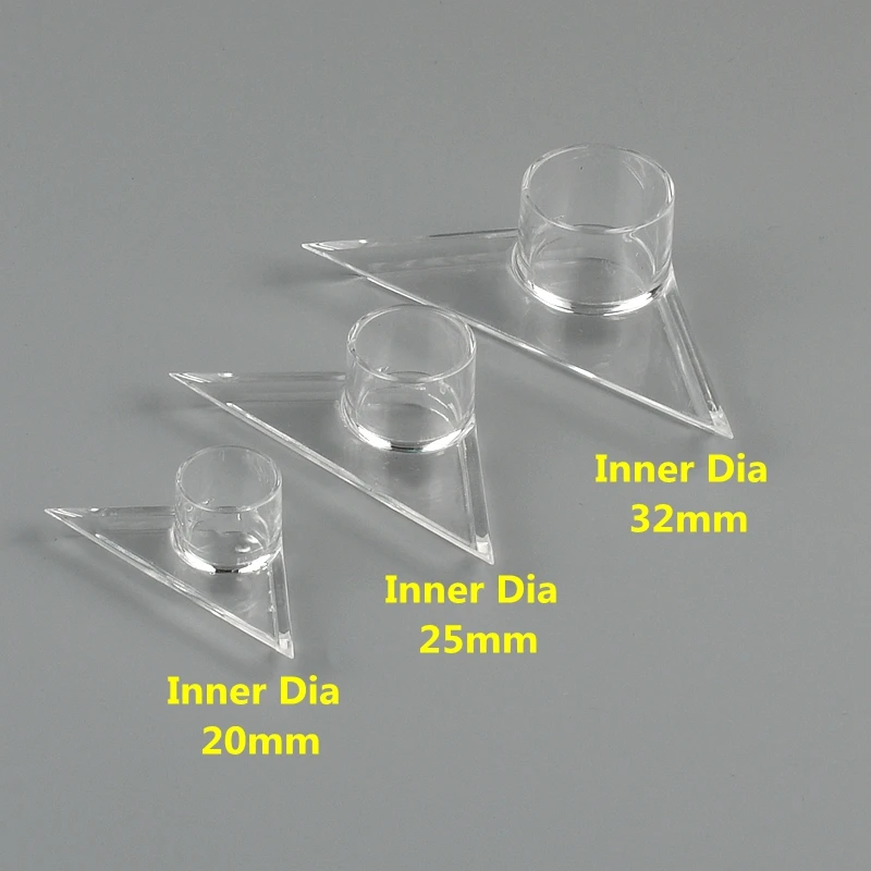 1~3PCS Acrylic Pipe Fitting Elbow Tee End Cap Transparent Plexiglass Fish Tank Joints Water Tank Accessories Acrylic Connector