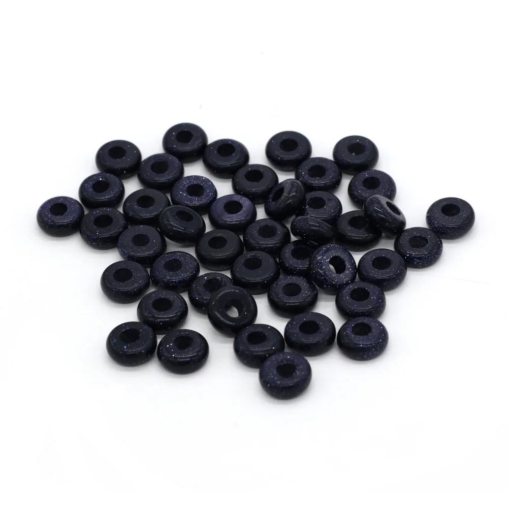 New 10pcs / Lot Natural Agates Beads Abacus Shape Big Hole Natural Stone Beads Size 5x10mm for Making Jewelry Necklace Hole 4mm