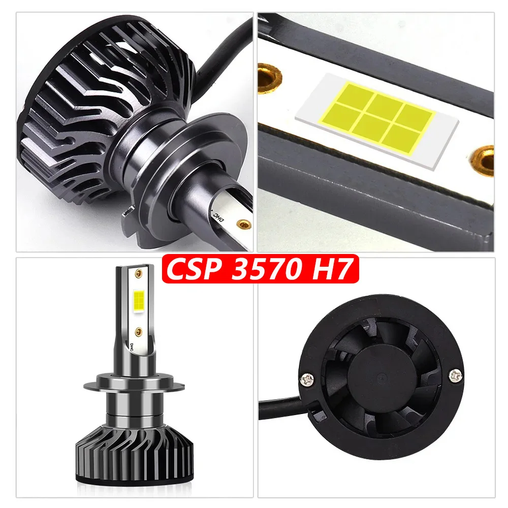 Car Headlight CSP 32000LM 160W H4 LED H7 Canbus H1 H3 H8 H11 9005 9006 9007 880 8000K 6000K Car Auto Headlamp Led Lights For Car